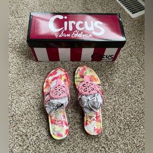 Sam Edelman Circus Clara Flamingo Pink Sandals NIB Padded